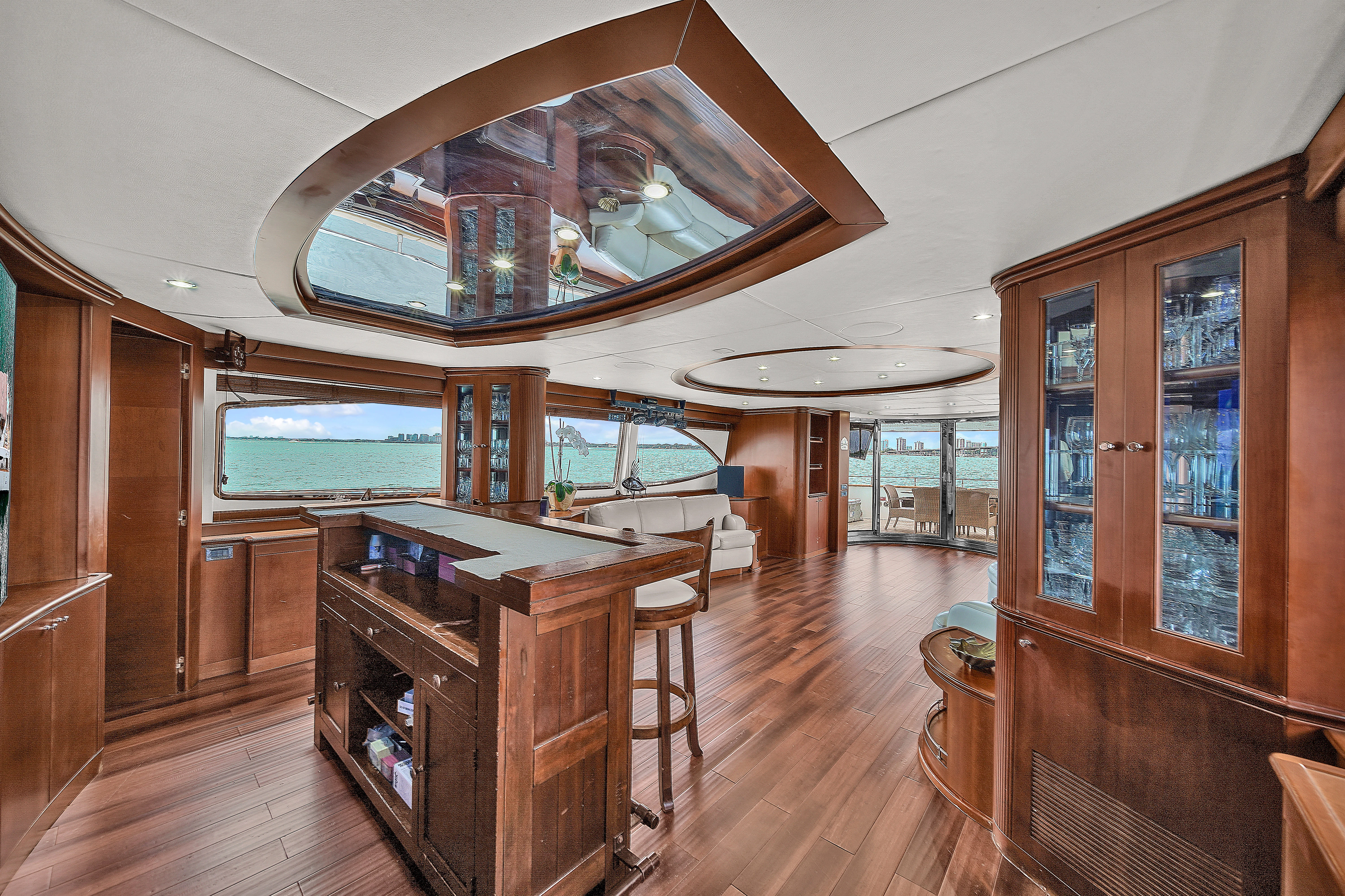 105ft Azimut Daniela evening lights